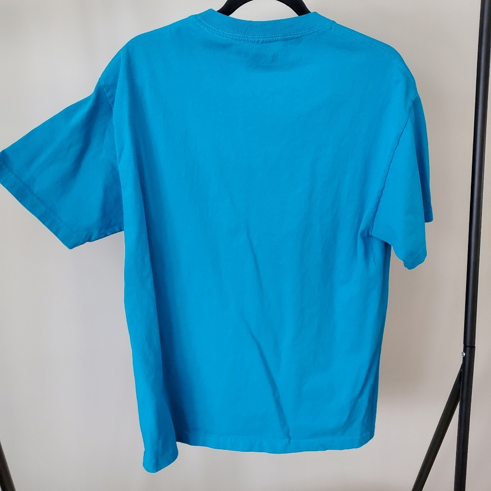 Billionaire Boys Club blue crew neck short sleeve graffic T-shirt astronauts Lg - Picture 5 of 8